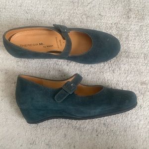 Adorable suede Mary Janes